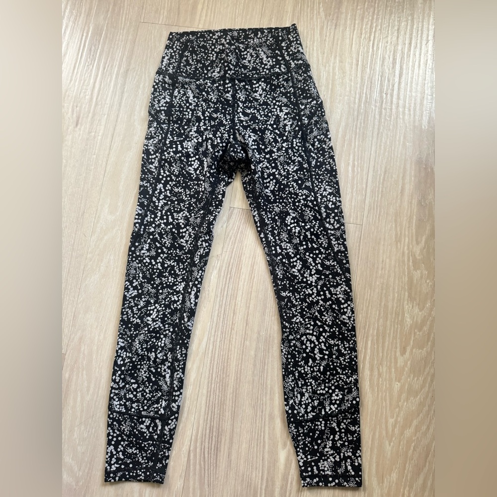 lululemon athletica Black and White Patterned Leggings